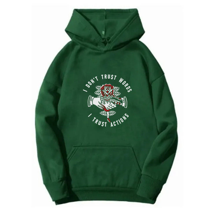 Kvinnohoodie med uttrycksfull design och mysigt inre Mirla-Eva Jonsson