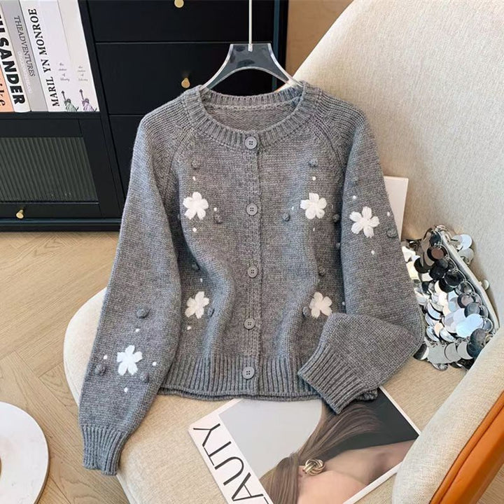 Kvinnojacka med blommönster Mirla-Eva Jonsson
