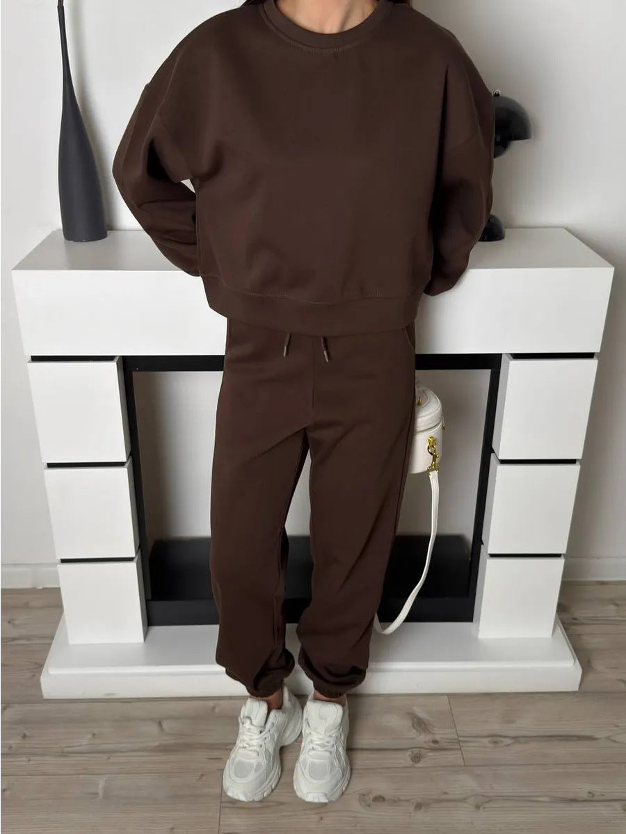 Kvinnor Bekväm Sweatset med Avslappnad Passform och Höga Manschetter Mirla-Eva Jonsson