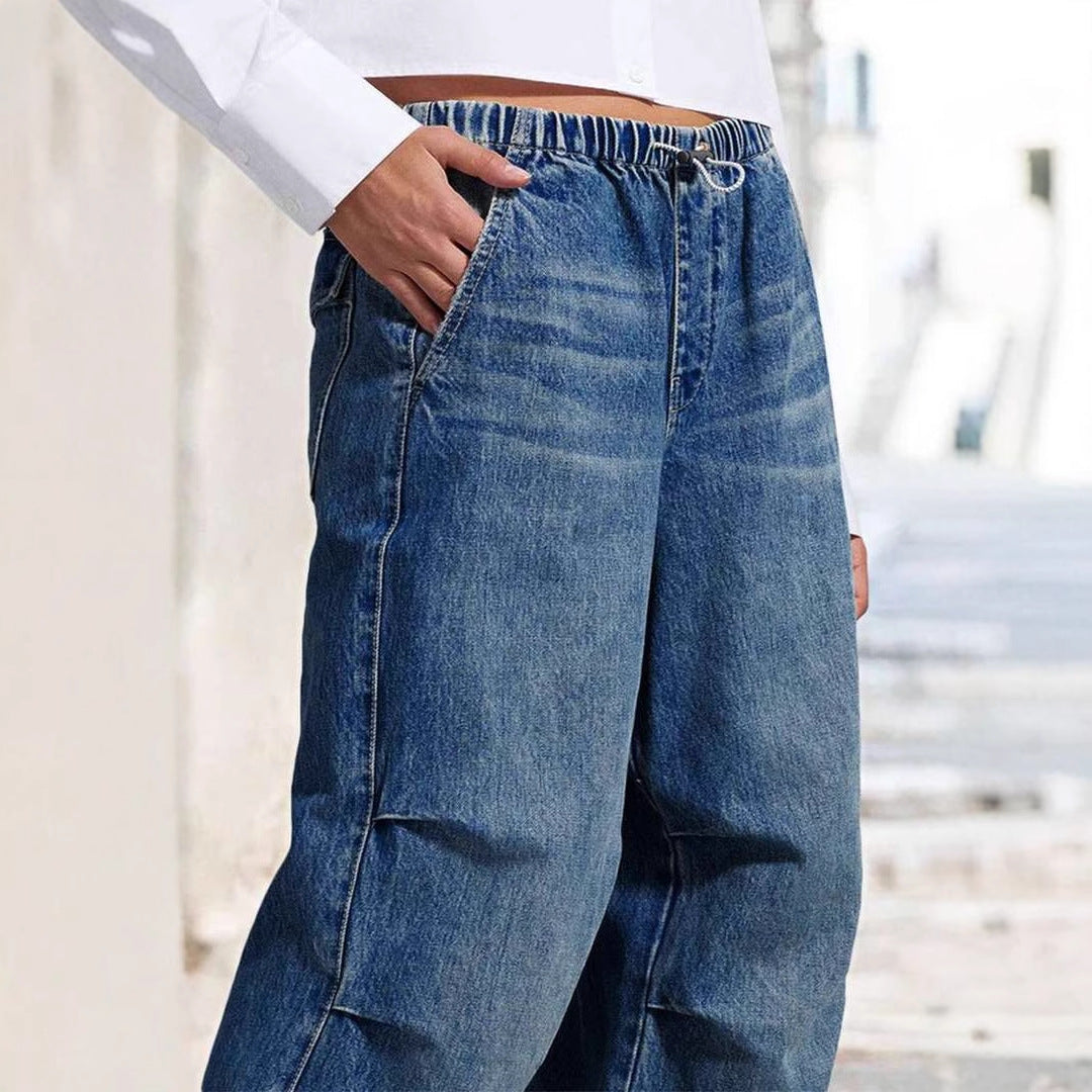 Kvinnor Bekväma vida jeans i avslappnad urban stil Mirla-Eva Jonsson