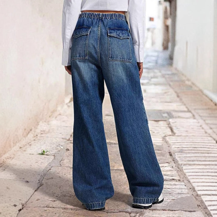 Kvinnor Bekväma vida jeans i avslappnad urban stil Mirla-Eva Jonsson