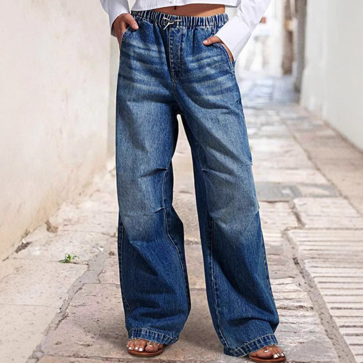 Kvinnor Bekväma vida jeans i avslappnad urban stil Mirla-Eva Jonsson