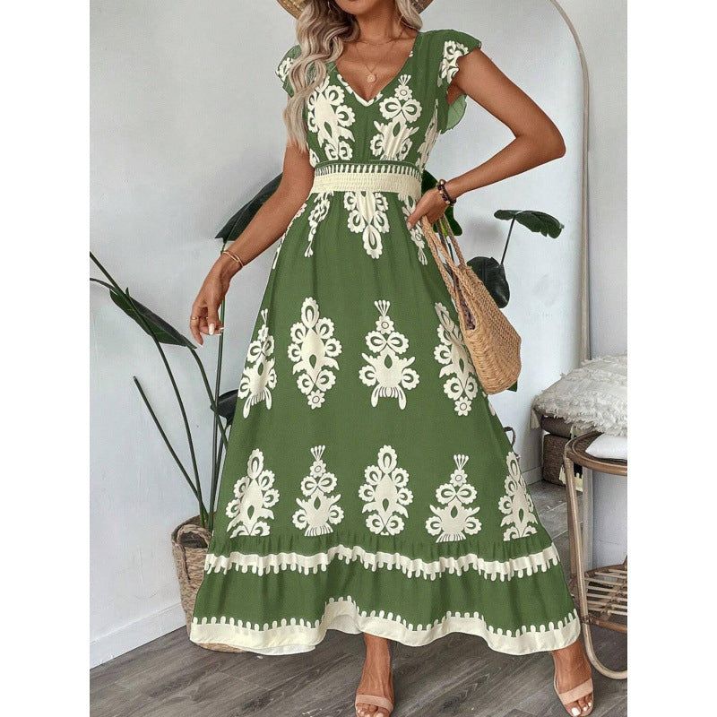 Kvinnor Bohemian Maxi Klänning med A-linjär Silhouette Eva Jonsson-Eva Jonsson