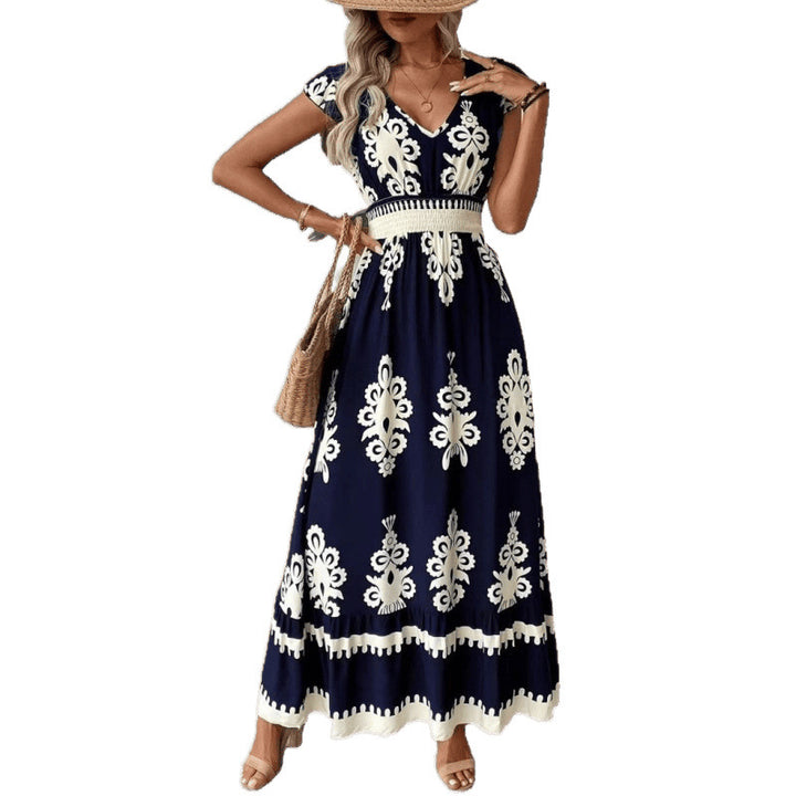 Kvinnor Bohemian Maxi Klänning med A-linjär Silhouette Eva Jonsson-Eva Jonsson