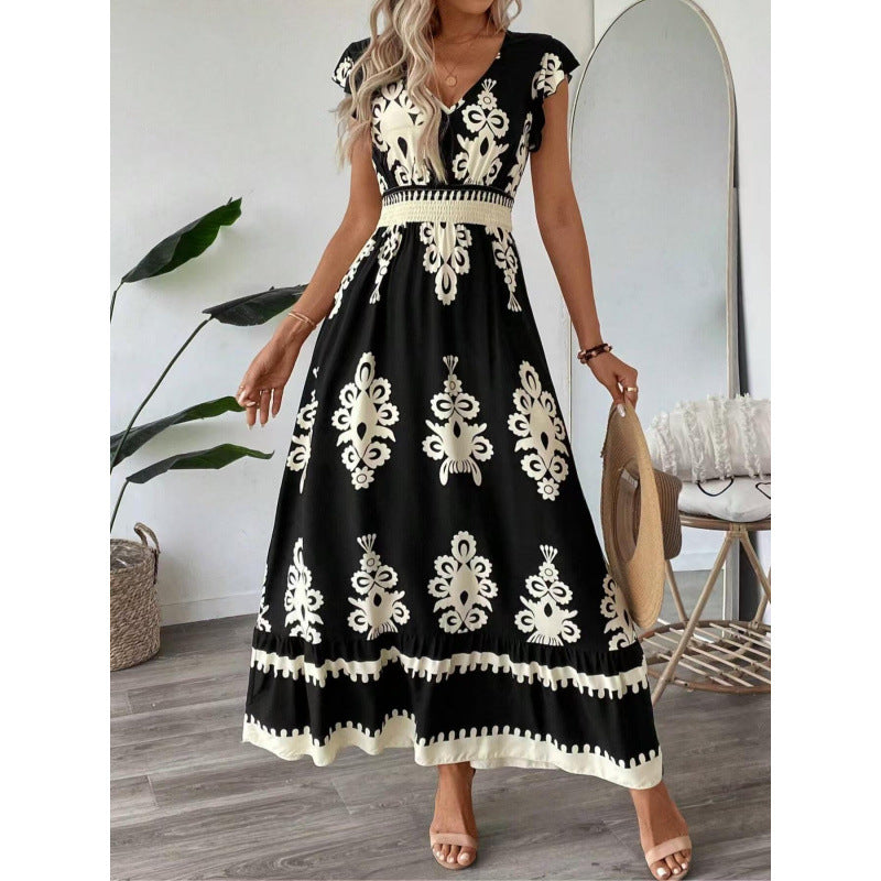 Kvinnor Bohemian Maxi Klänning med A-linjär Silhouette Eva Jonsson-Eva Jonsson