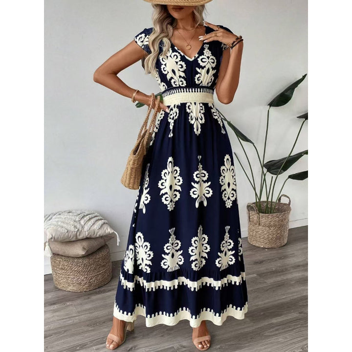 Kvinnor Bohemian Maxi Klänning med A-linjär Silhouette Eva Jonsson-Eva Jonsson