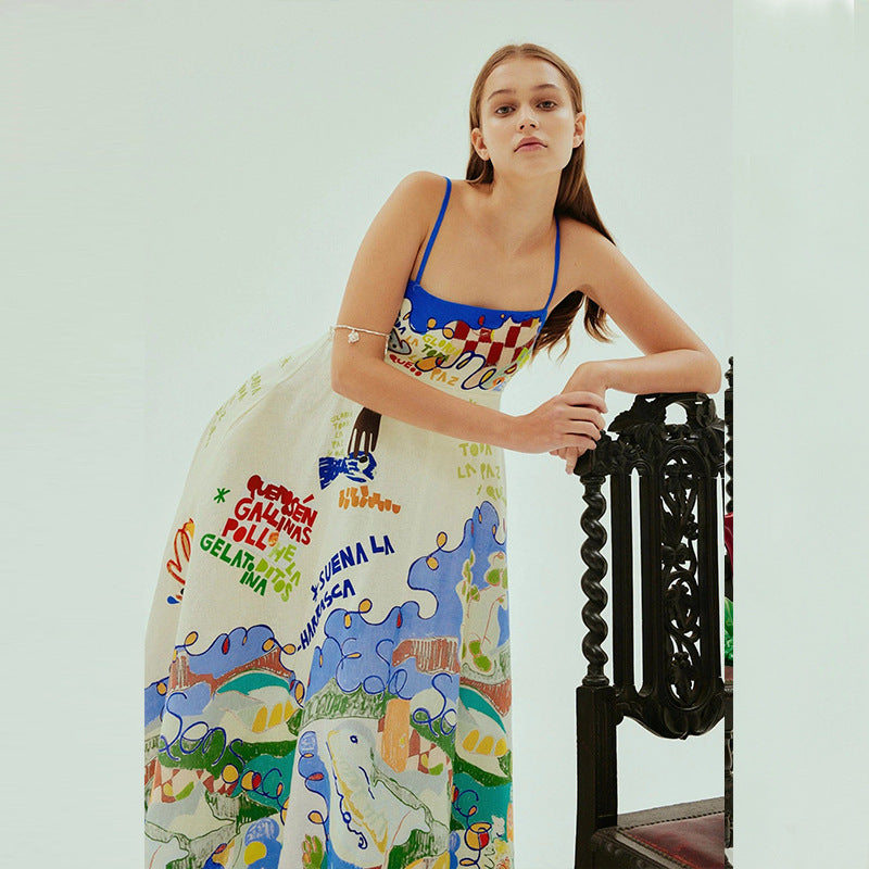 Kvinnor Boho-inspirerad Sommar Maxi Klänning Mirla-Eva Jonsson