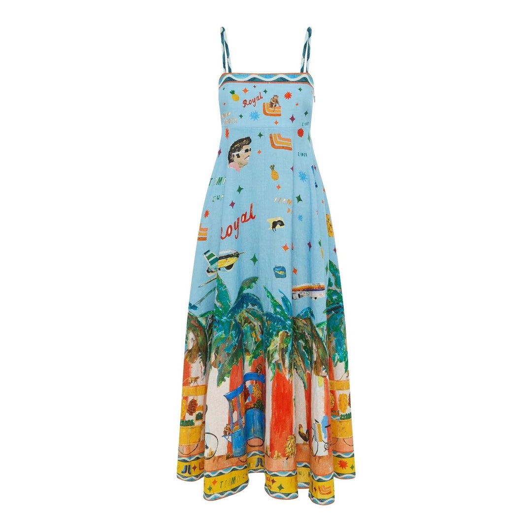 Kvinnor Boho-inspirerad Sommar Maxi Klänning Mirla-Eva Jonsson