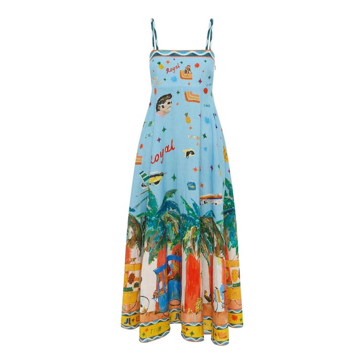 Kvinnor Boho-inspirerad Sommar Maxi Klänning Mirla-Eva Jonsson