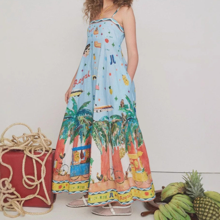 Kvinnor Boho-inspirerad Sommar Maxi Klänning Mirla-Eva Jonsson