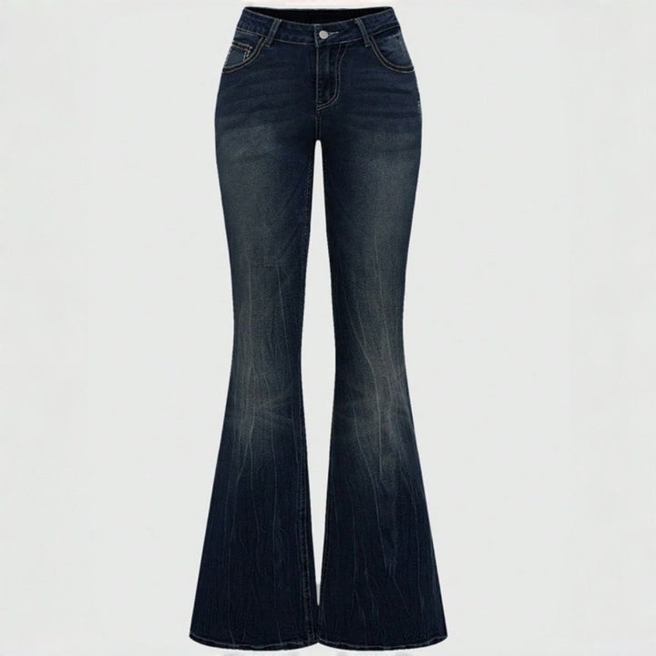 Kvinnor Bootcut Jeans med avancerade broderier och hög midja Mirla-Eva Jonsson