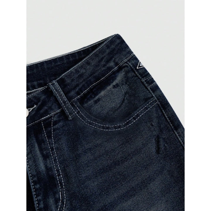Kvinnor Bootcut Jeans med avancerade broderier och hög midja Mirla-Eva Jonsson