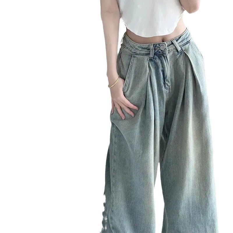 Kvinnor Bred Klipp Hög Midja Jeans Mirla-Eva Jonsson