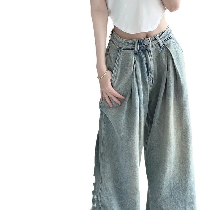 Kvinnor Bred Klipp Hög Midja Jeans Mirla-Eva Jonsson