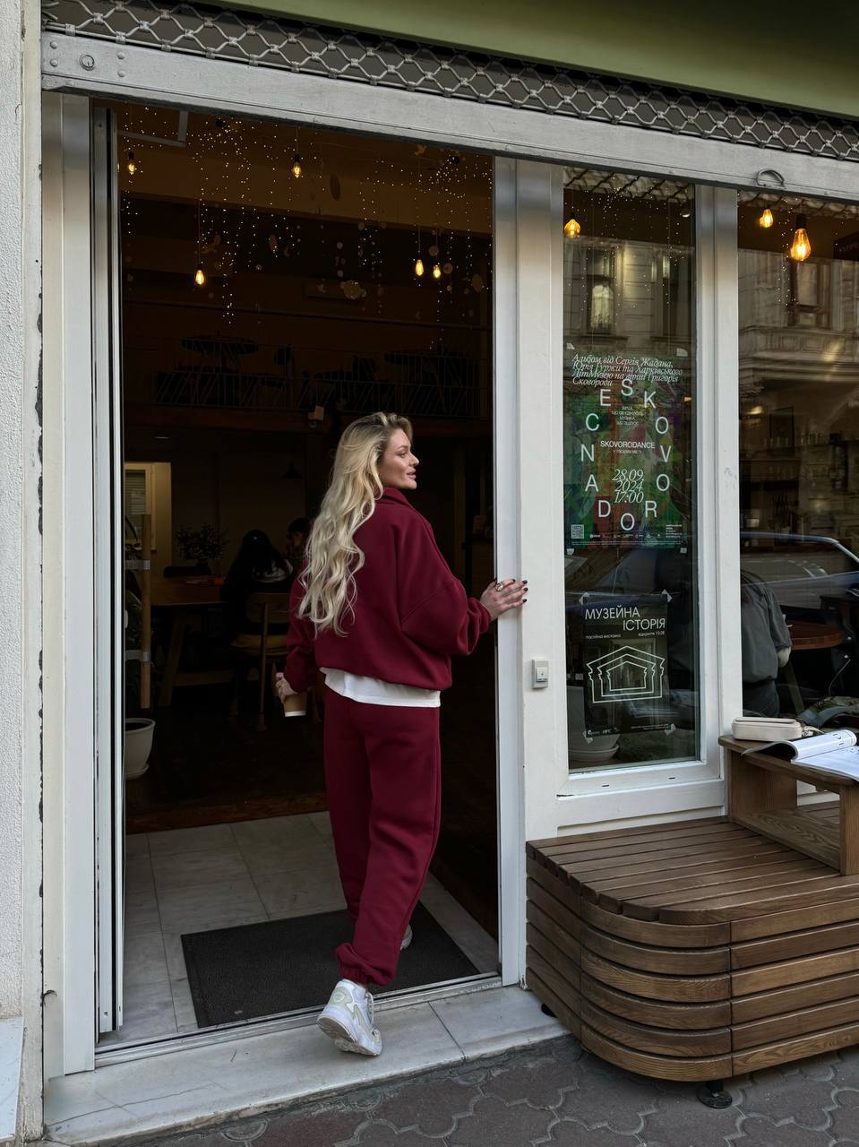 Kvinnor Casual Oversized Hoodie och Joggingbyxor Set Mirla-Eva Jonsson