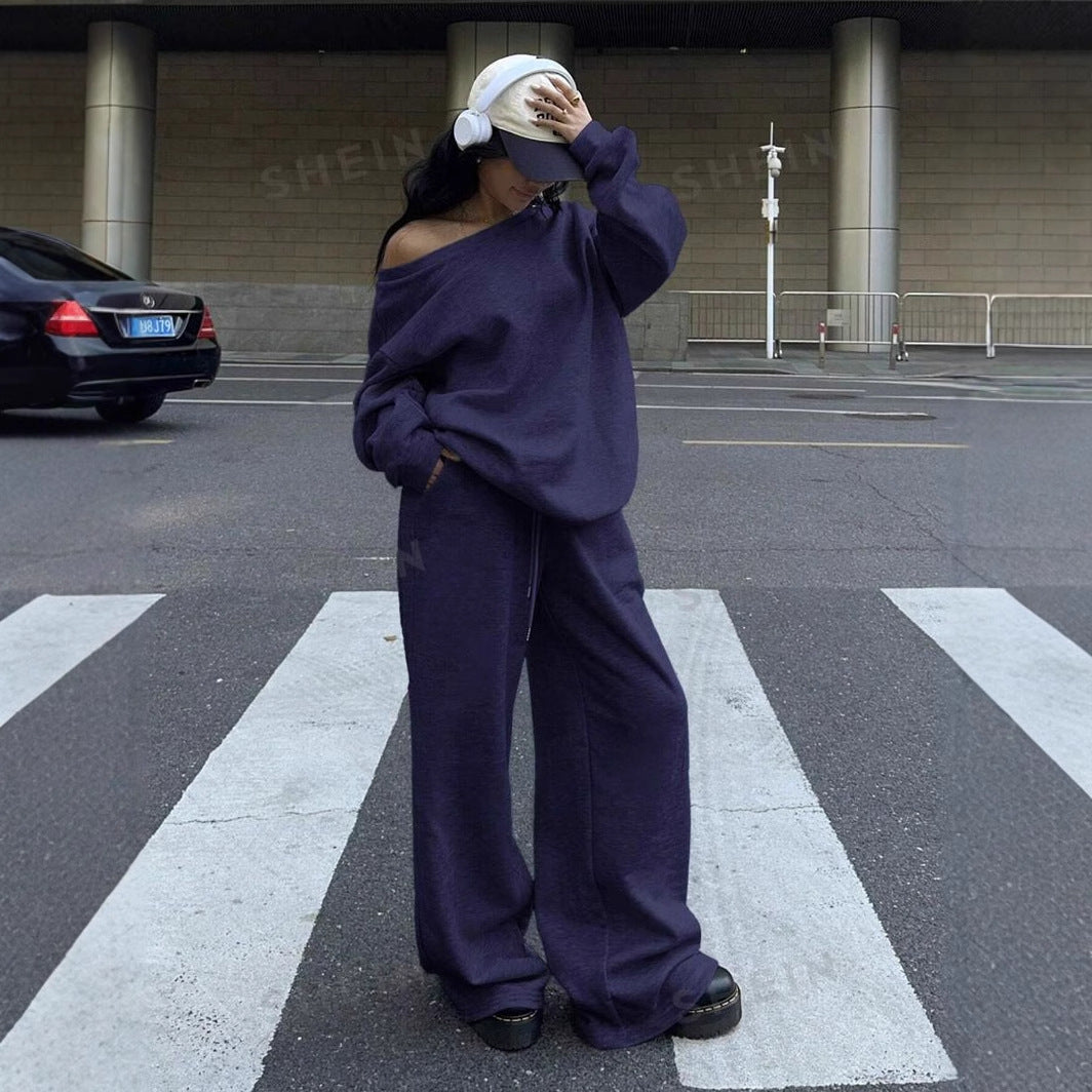 Kvinnor Casual Oversized Sweatshirt med Extra Bred Skärning Mirla-Eva Jonsson