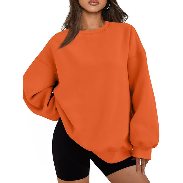 Kvinnor Casual Oversized Sweatshirt med Lösskärning Mirla-Eva Jonsson