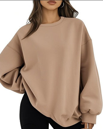Kvinnor Casual Oversized Sweatshirt med Lösskärning Mirla-Eva Jonsson