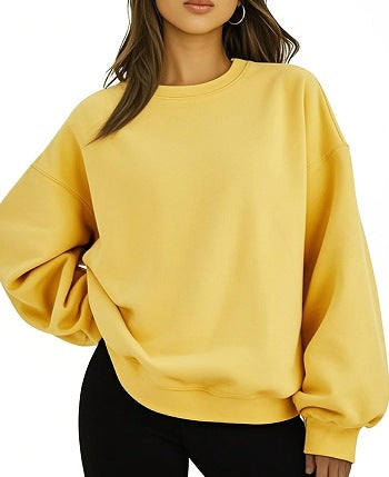 Kvinnor Casual Oversized Sweatshirt med Lösskärning Mirla-Eva Jonsson