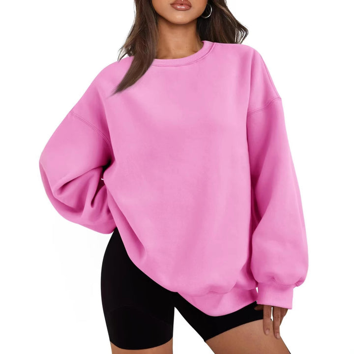 Kvinnor Casual Oversized Sweatshirt med Lösskärning Mirla-Eva Jonsson