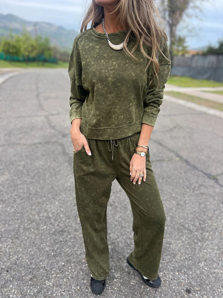 Kvinnor Casual Sweatshirt och Joggingbyxor Set Mirla-Eva Jonsson