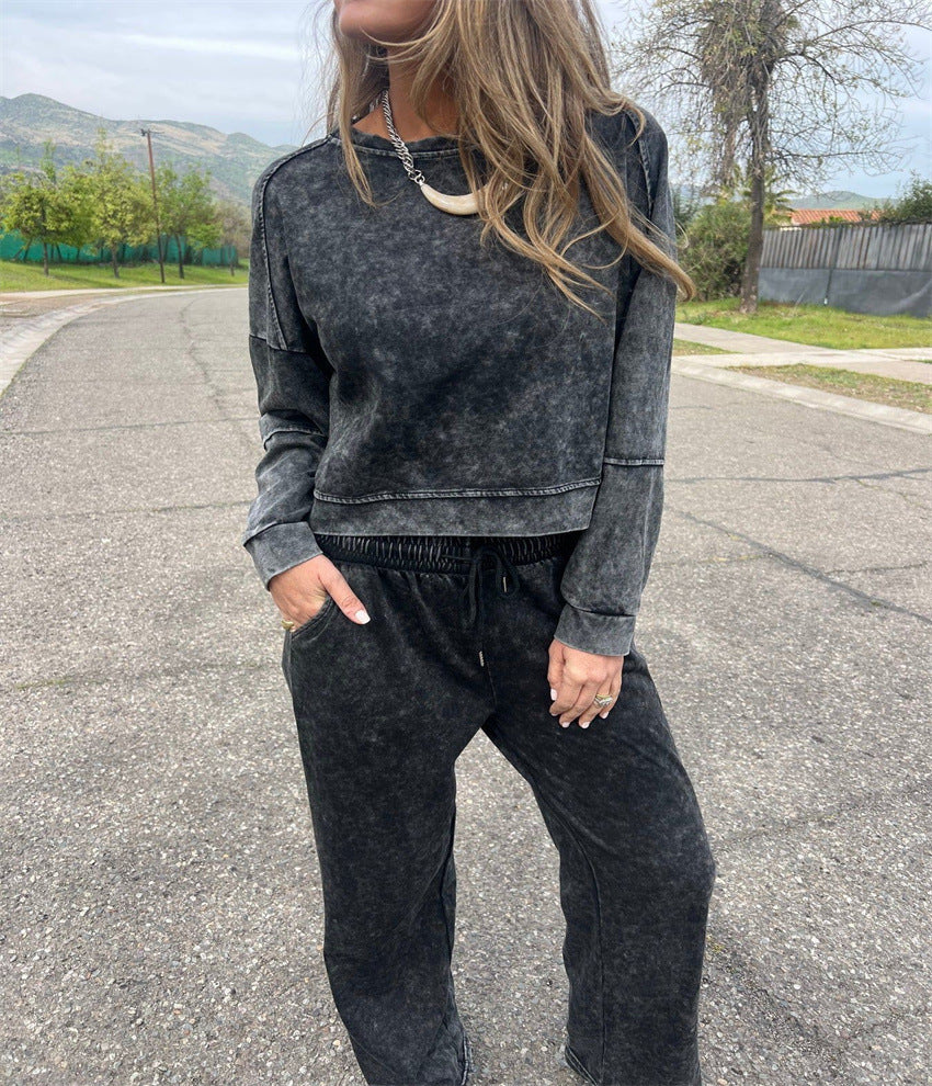 Kvinnor Casual Sweatshirt och Joggingbyxor Set Mirla-Eva Jonsson