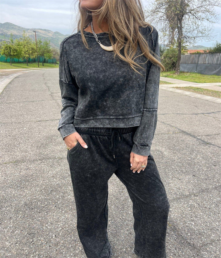 Kvinnor Casual Sweatshirt och Joggingbyxor Set Mirla-Eva Jonsson