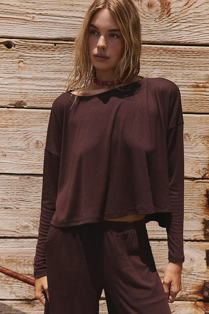 Kvinnor Casual Twinset bestående av lös topp och vida byxor Mirla-Eva Jonsson