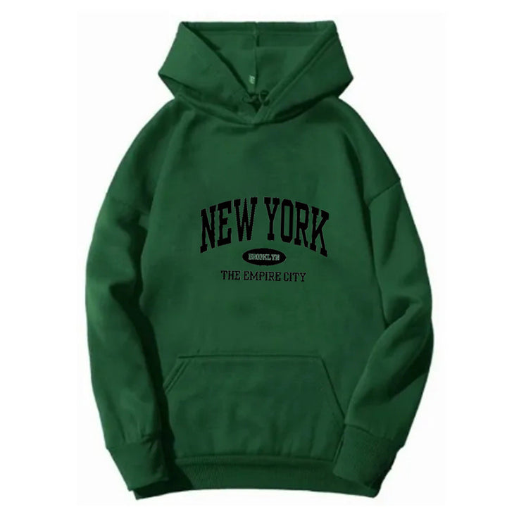 Kvinnor Cozy Hoodie med New York Tryck Mirla-Eva Jonsson