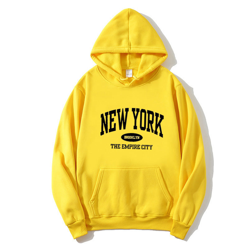 Kvinnor Cozy Hoodie med New York Tryck Mirla-Eva Jonsson