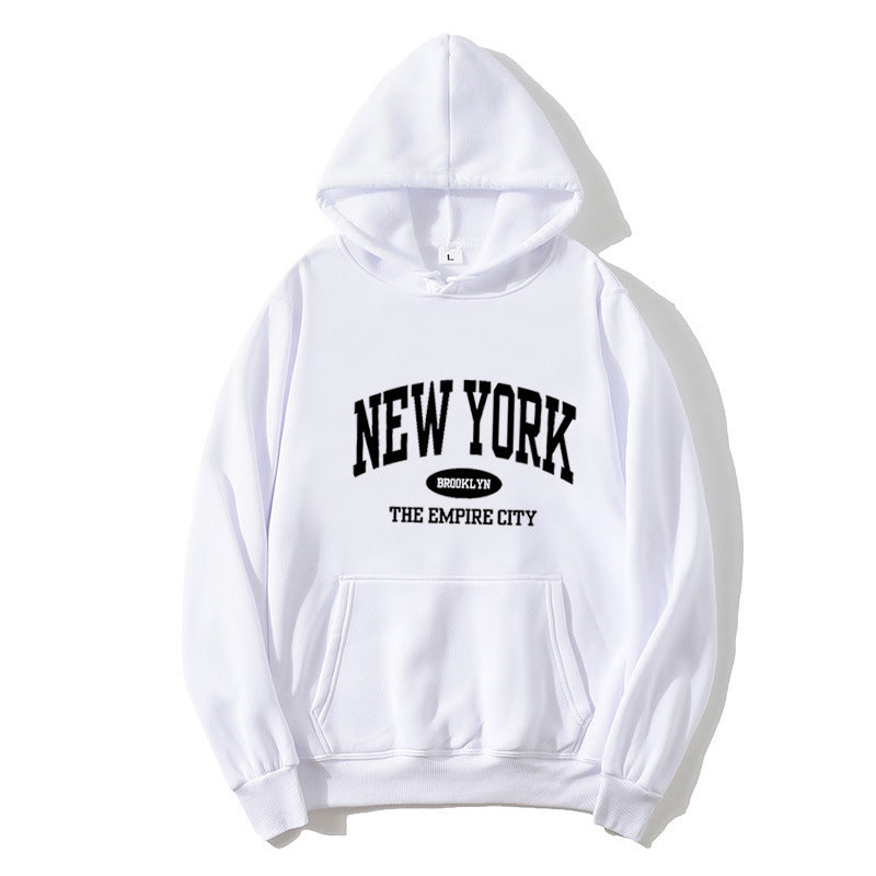 Kvinnor Cozy Hoodie med New York Tryck Mirla-Eva Jonsson