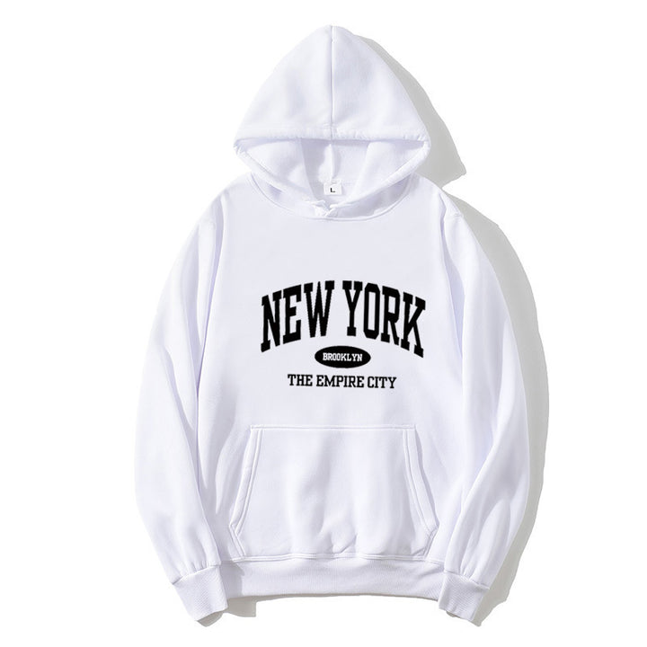 Kvinnor Cozy Hoodie med New York Tryck Mirla-Eva Jonsson