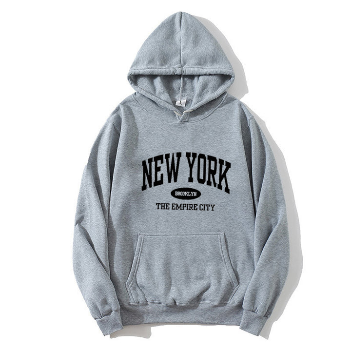 Kvinnor Cozy Hoodie med New York Tryck Mirla-Eva Jonsson