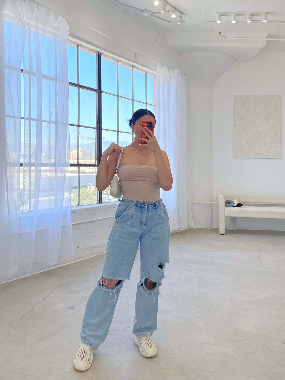 Kvinnor Distressed Mom Jeans Mirla-Eva Jonsson