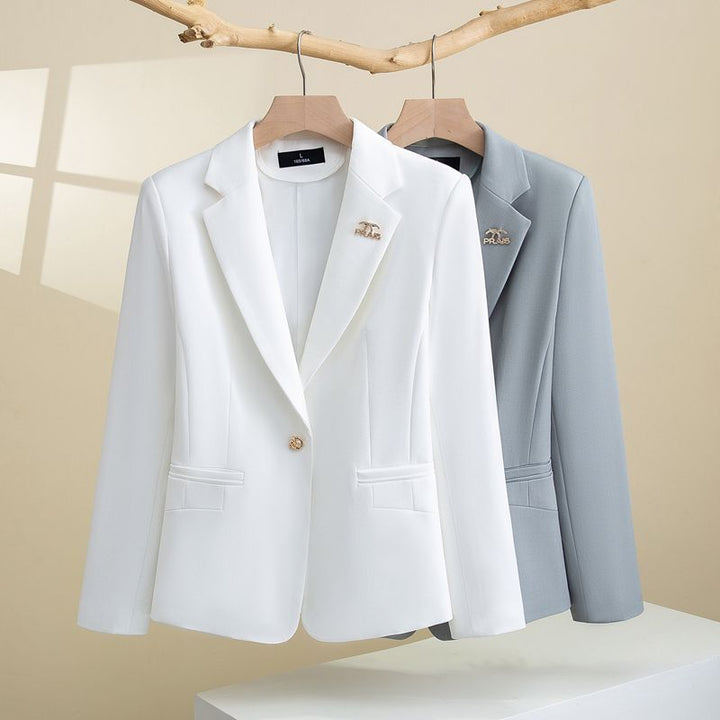 Kvinnor Elegant Blazer med Texturerad Design och Slim Fit Mirla-Eva Jonsson