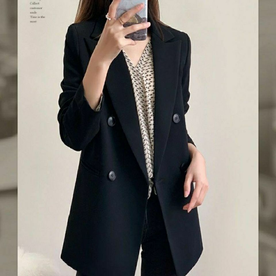 Kvinnor Elegant Dubbelknäppt Blazer Mirla-Eva Jonsson