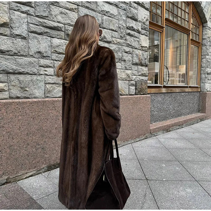 Kvinnor Elegant Fuskpäls Kappa Mirla-Eva Jonsson