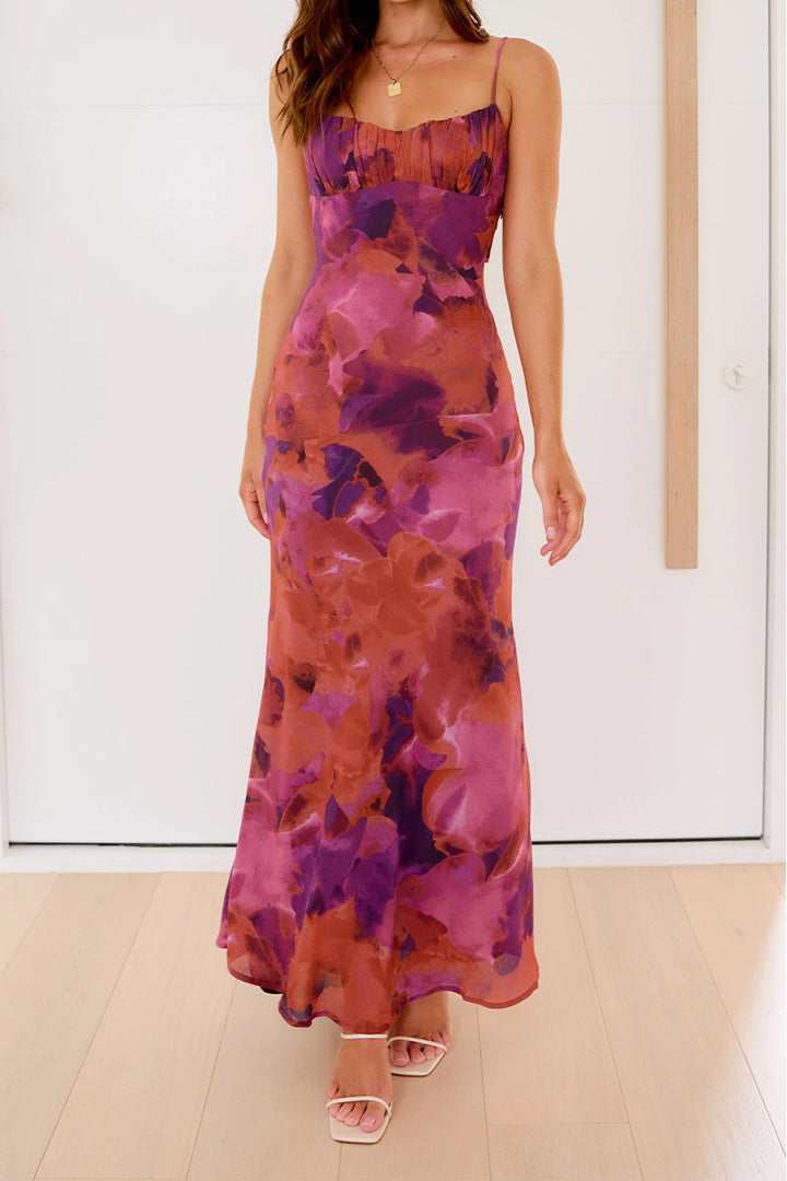 Kvinnor Elegant Maxi Klänning med Mjuk Gradient och Delikata Spagettiremmar-Eva Jonsson