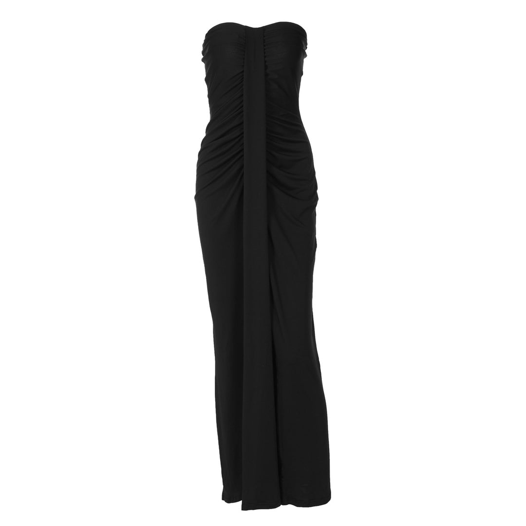 Kvinnor Elegant Maxi-klänning med sofistikerad midjepanel och drapering Mirla-Eva Jonsson