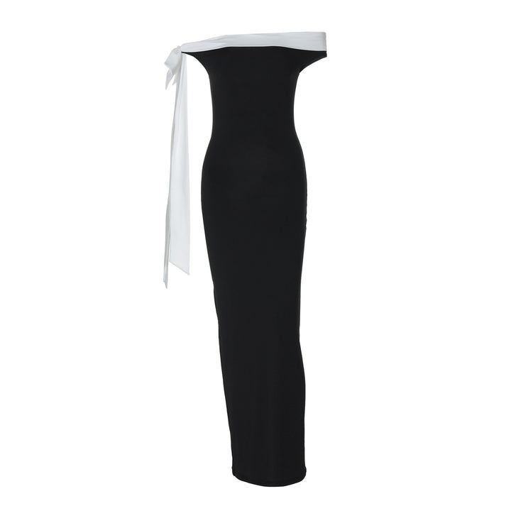 Kvinnor Elegant Maxikjol med Off-Shoulder Design och smal passform Mirla-Eva Jonsson