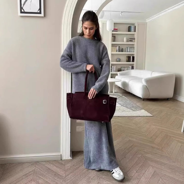 Kvinnor Elegant Maxiklänning i mjuk stickad Mirla-Eva Jonsson