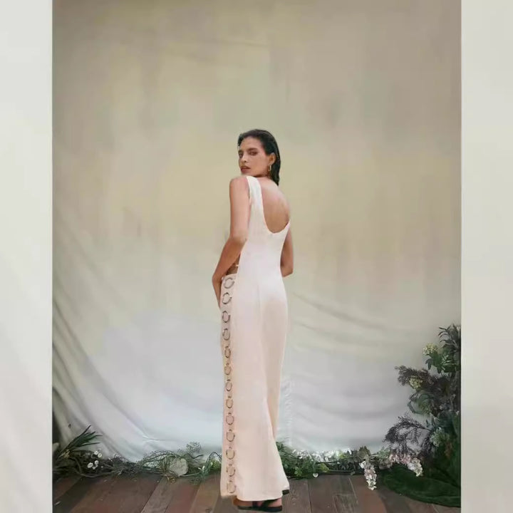 Kvinnor Elegant Maxiklänning med konstfull mönster och raffinerade detaljer Eva Jonsson-Eva Jonsson