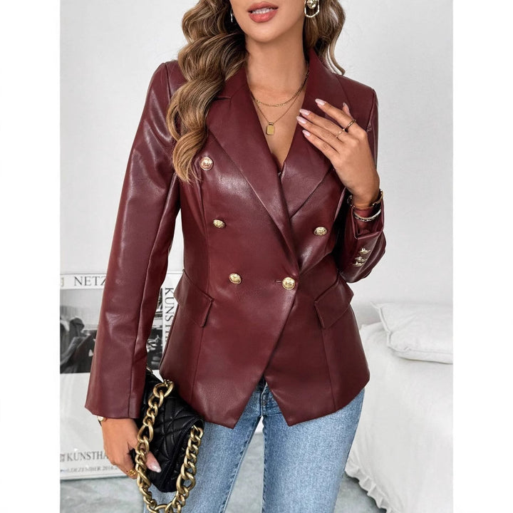 Kvinnor Elegant Oversized Blazer med dubbel knapprad Mirla-Eva Jonsson