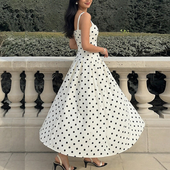 Kvinnor Elegant Prickig Maxi Klänning Mirla-Eva Jonsson