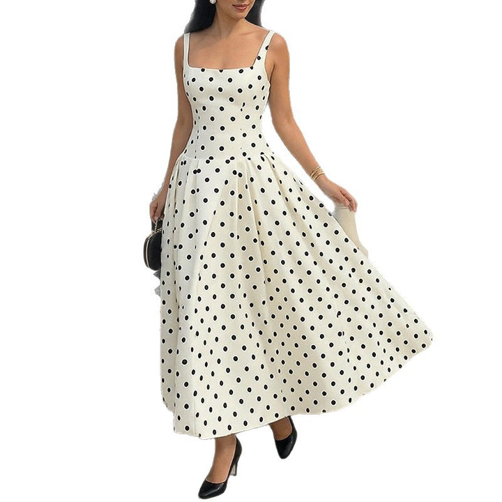 Kvinnor Elegant Prickig Maxi Klänning Mirla-Eva Jonsson