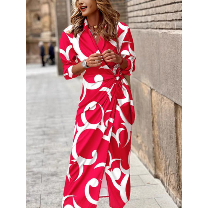 Kvinnor Elegant Wrap Klänning Eva Jonsson-Eva Jonsson