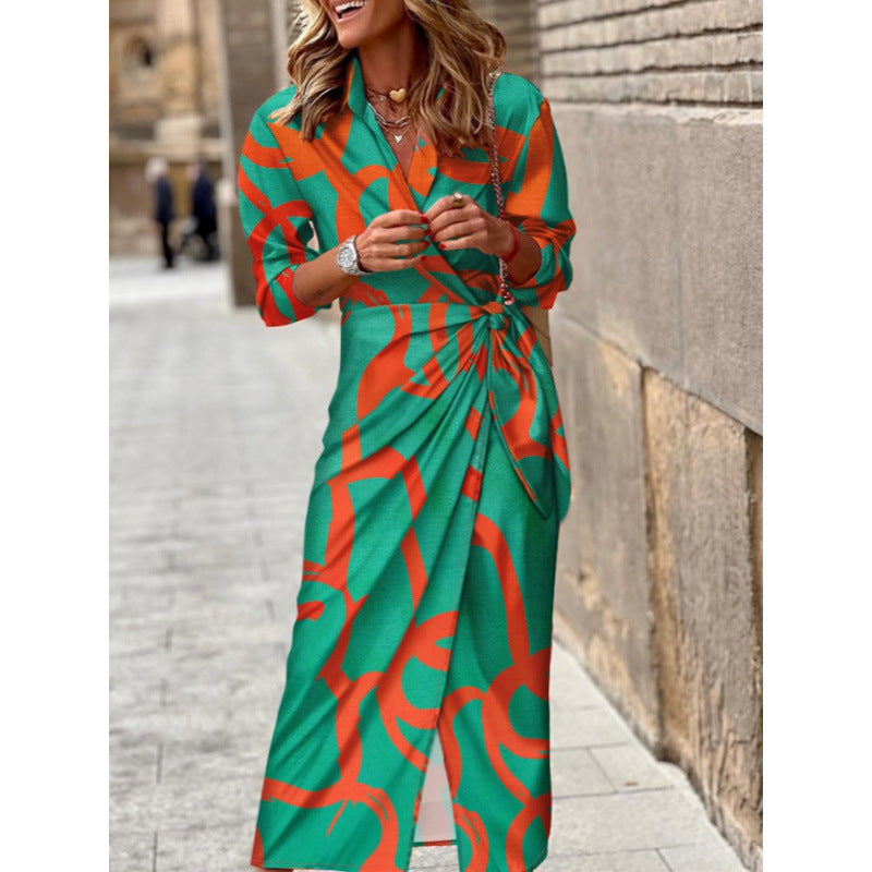 Kvinnor Elegant Wrap Klänning Eva Jonsson-Eva Jonsson