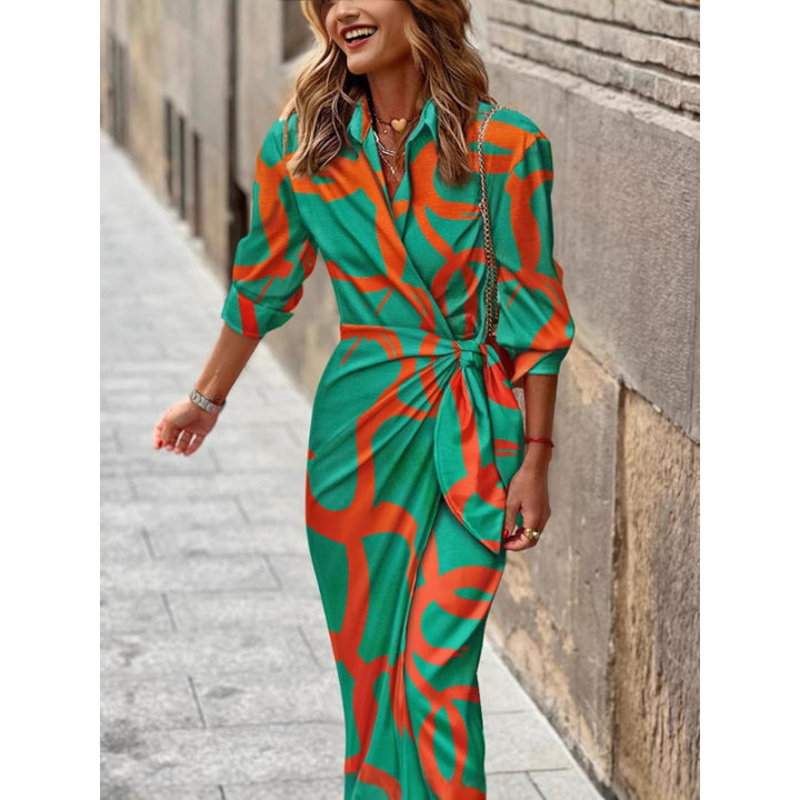 Kvinnor Elegant Wrap Klänning Eva Jonsson-Eva Jonsson