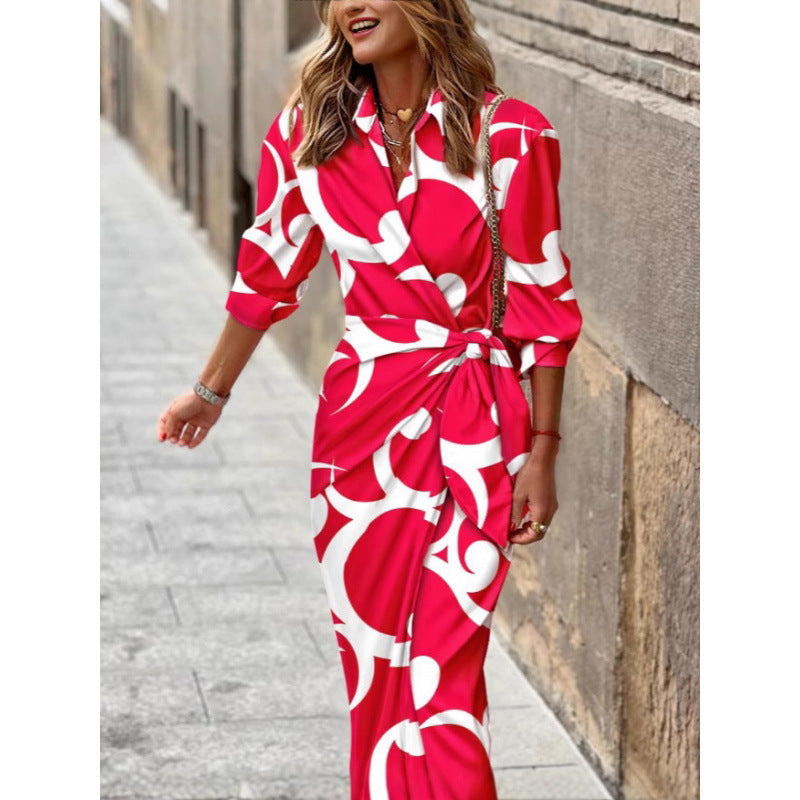 Kvinnor Elegant Wrap Klänning Eva Jonsson-Eva Jonsson