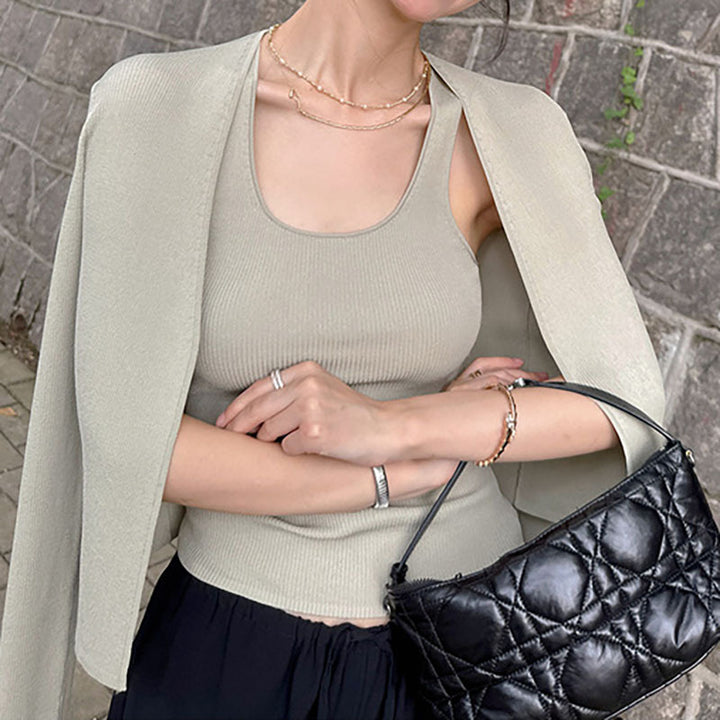 Kvinnor Elegant och bekväm cardigan i minimalistisk design Eva Jonsson-Eva Jonsson